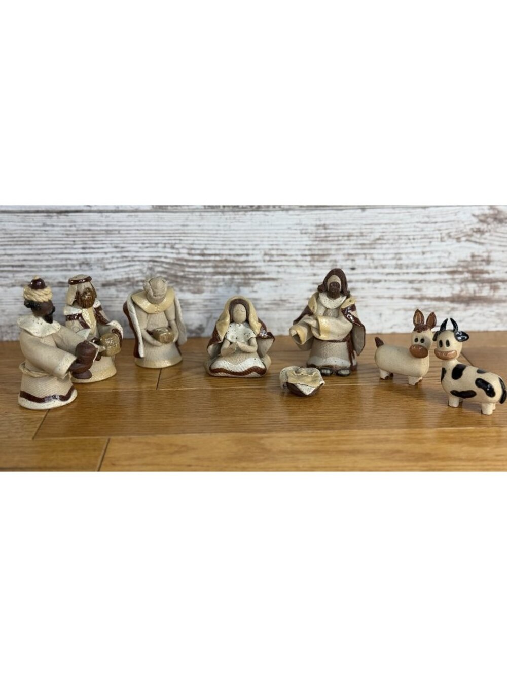 Clay Pottery Nativity Figurines